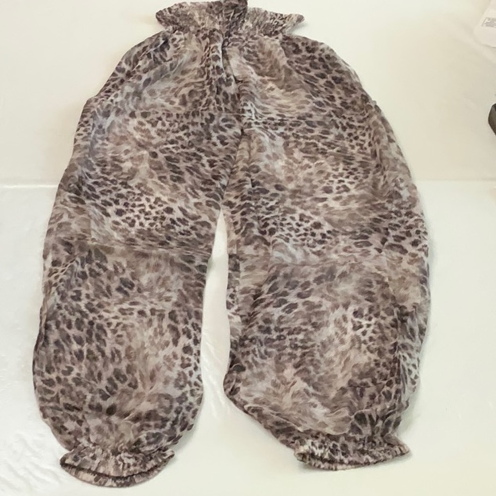 Lisa Blue AFRICAN QUEEN Side Split Pant - Tawny Leopard